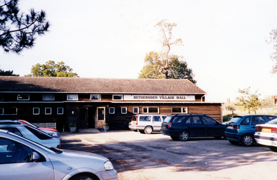 Exterior view of Bethersden Village Hall and car park