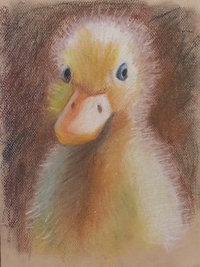 A painting of a duckling by a member of the Bethersden Arts Group